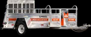 U-Haul 5x9 utility trailer with ramp