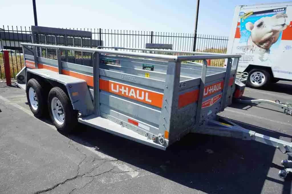U-Haul utility trailer with ramp gate